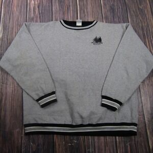 BAC Premier Sweatshirt Mens 2XL Gray Pullover Knit Moose Jaw Resort Logo